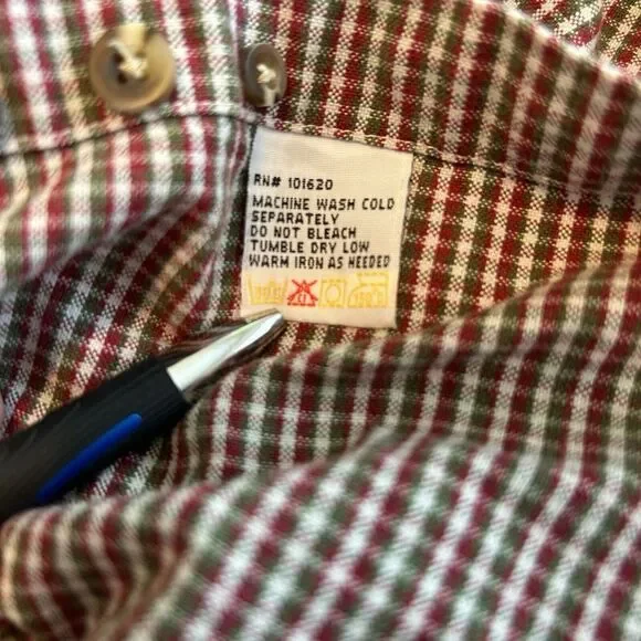 Resistol Rodeo Gear Mens Large Burgundy & Green Western Cowboy Button Up Shirt - Picture 7 of 10